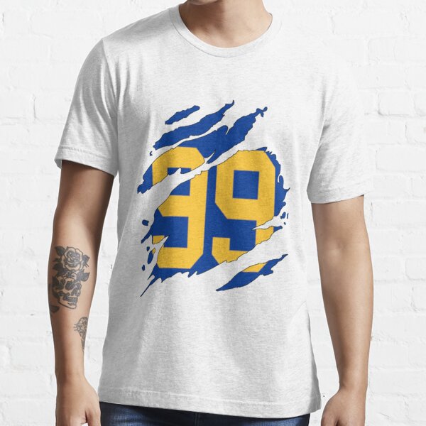 Men's Nike Aaron Donald White Los Angeles Rams Super Bowl LVI Name & Number T-Shirt