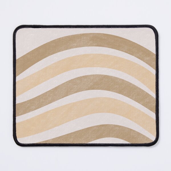 Item preview, Textured Wavy Lines Curvy Stripes Pattern Boho Style Cute Aesthetic Light Olive Brown designed and sold by scorpiolane.