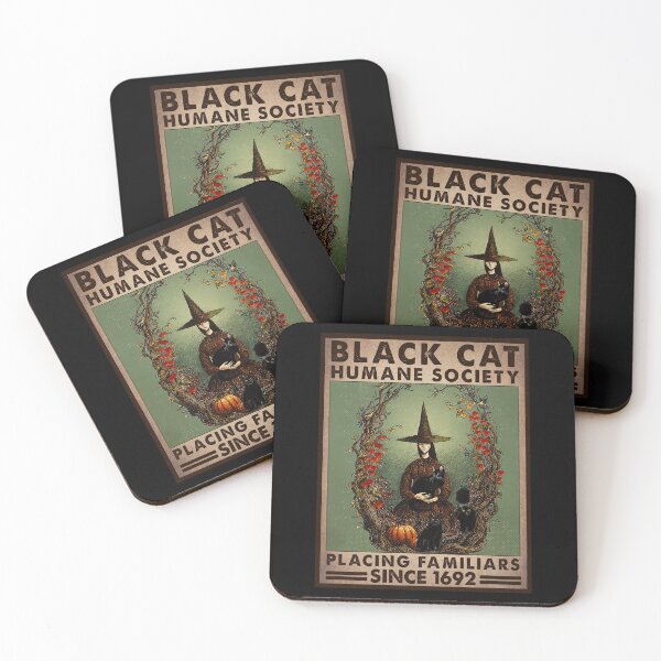 Item preview, Black Cat Human Society Placing Familiars Since 1692 designed and sold by torenelandj.
