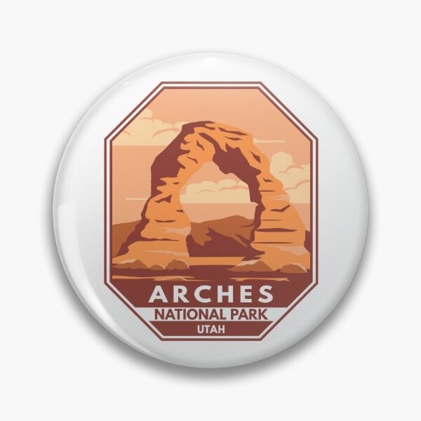 Item preview, Arches National Park Utah Delicate Arch Emblem designed and sold by KrisSidDesigns.