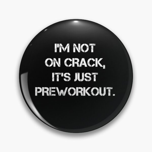 Item preview, I'm Not On Crack, It's Just Preworkout Funny Bodybuilding Design Zyzz Gym designed and sold by Princeps-.