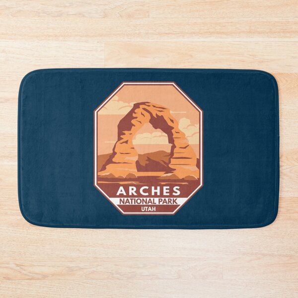 Item preview, Arches National Park Utah Delicate Arch Emblem designed and sold by KrisSidDesigns.