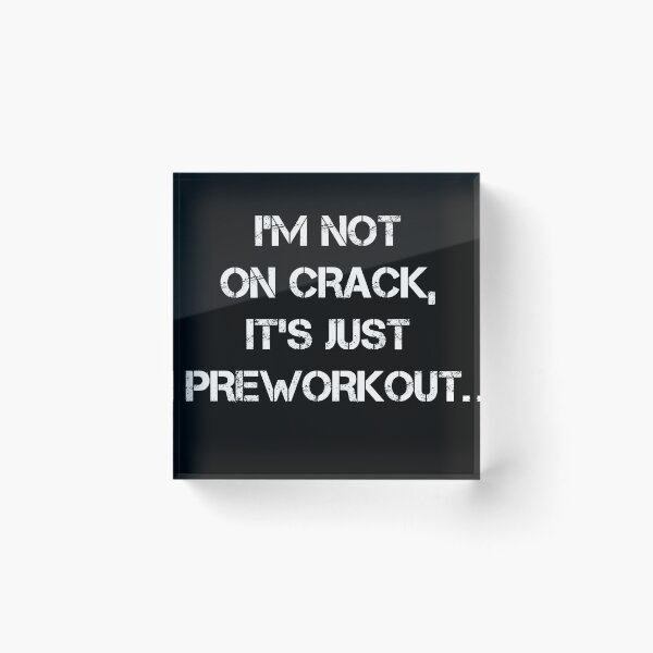 Item preview, I'm Not On Crack, It's Just Preworkout Funny Bodybuilding Design Zyzz Gym designed and sold by Princeps-.