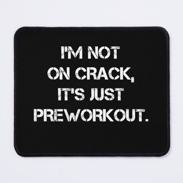 Item preview, I'm Not On Crack, It's Just Preworkout Funny Bodybuilding Design Zyzz Gym designed and sold by Princeps-.
