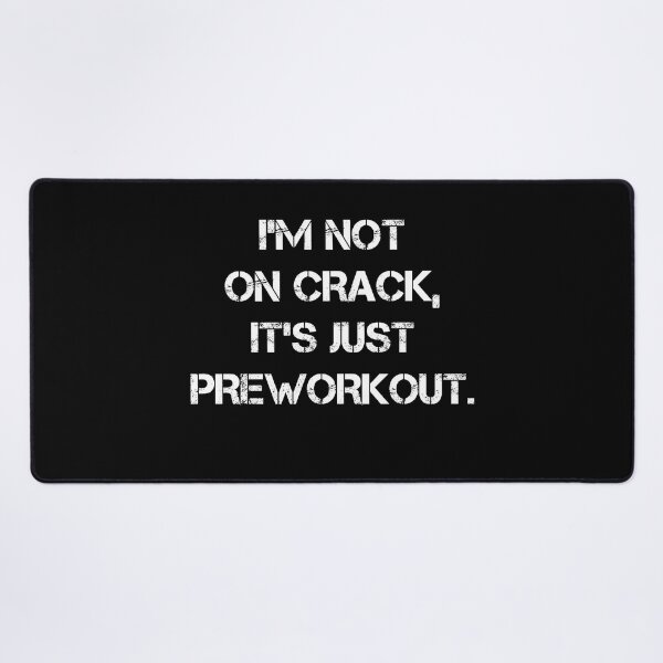 Item preview, I'm Not On Crack, It's Just Preworkout Funny Bodybuilding Design Zyzz Gym designed and sold by Princeps-.