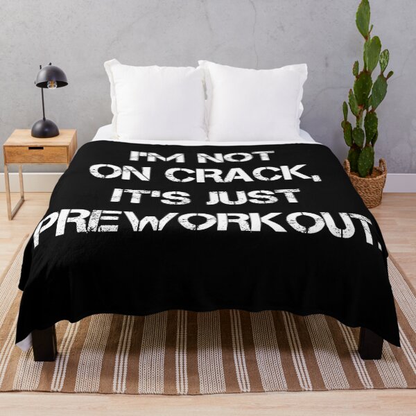 Item preview, I'm Not On Crack, It's Just Preworkout Funny Bodybuilding Design Zyzz Gym designed and sold by Princeps-.