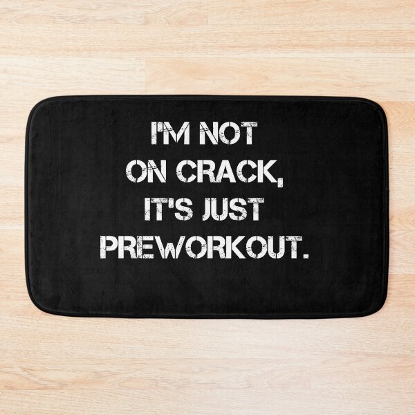 Item preview, I'm Not On Crack, It's Just Preworkout Funny Bodybuilding Design Zyzz Gym designed and sold by Princeps-.