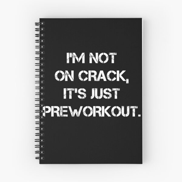 Item preview, I'm Not On Crack, It's Just Preworkout Funny Bodybuilding Design Zyzz Gym designed and sold by Princeps-.