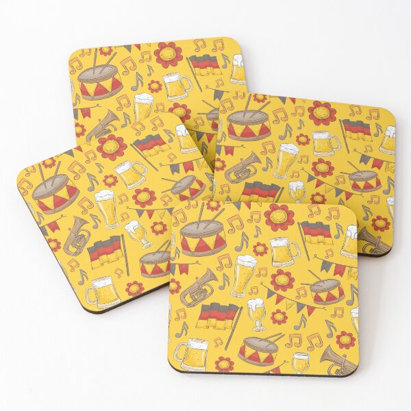 Item preview, Music and Beer Oktoberfest Pattern (Marigold) designed and sold by Geo De la Cruz.
