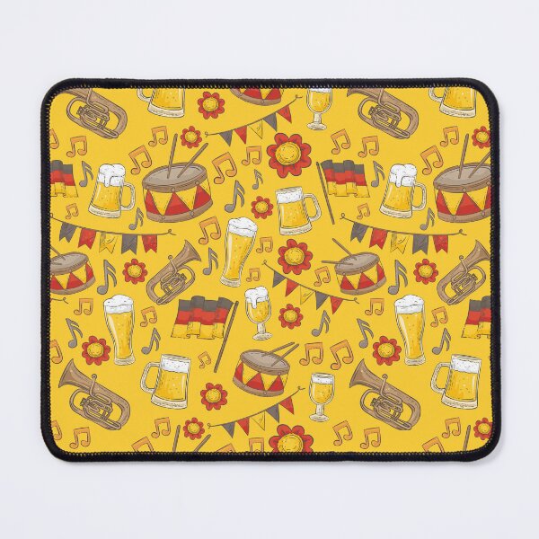 Item preview, Music and Beer Oktoberfest Pattern (Marigold) designed and sold by Geo De la Cruz.