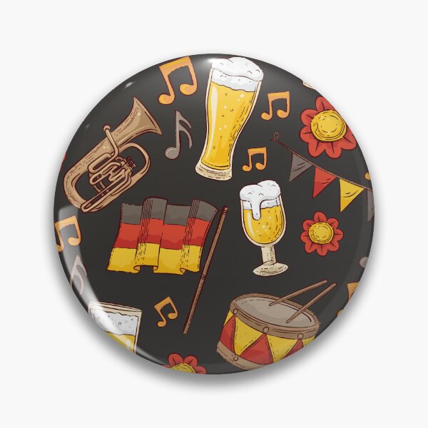 Item preview, Music and Beer Oktoberfest Pattern (Charcoal) designed and sold by Geo De la Cruz.