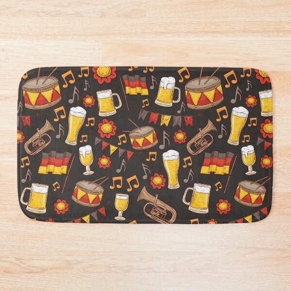 Item preview, Music and Beer Oktoberfest Pattern (Charcoal) designed and sold by Geo De la Cruz.