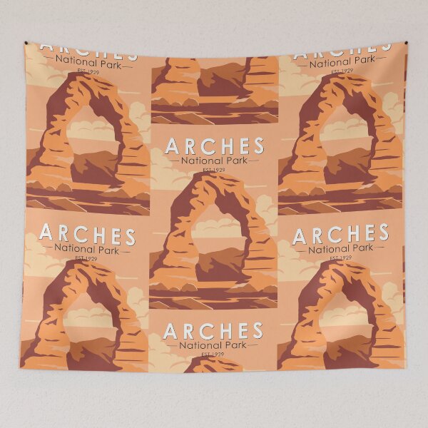 Item preview, Arches National Park Utah Delicate Arch Art Vintage designed and sold by KrisSidDesigns.