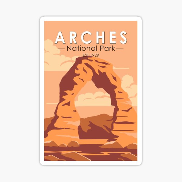 Item preview, Arches National Park Utah Delicate Arch Art Vintage designed and sold by KrisSidDesigns.