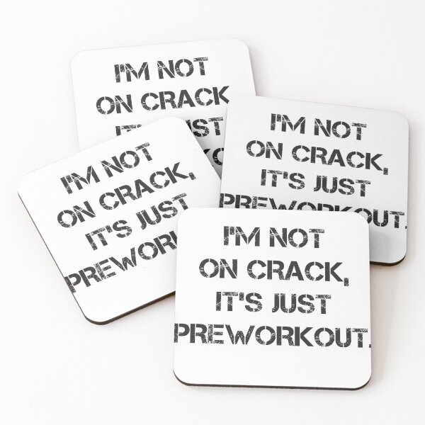 Item preview, I'm Not On Crack, It's Just Preworkout Funny Bodybuilding Design Zyzz Gym designed and sold by Princeps-.