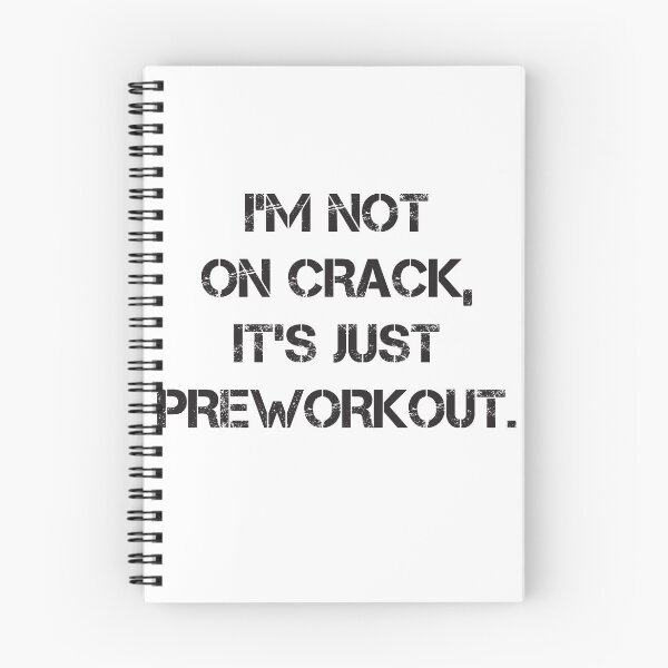 Item preview, I'm Not On Crack, It's Just Preworkout Funny Bodybuilding Design Zyzz Gym designed and sold by Princeps-.