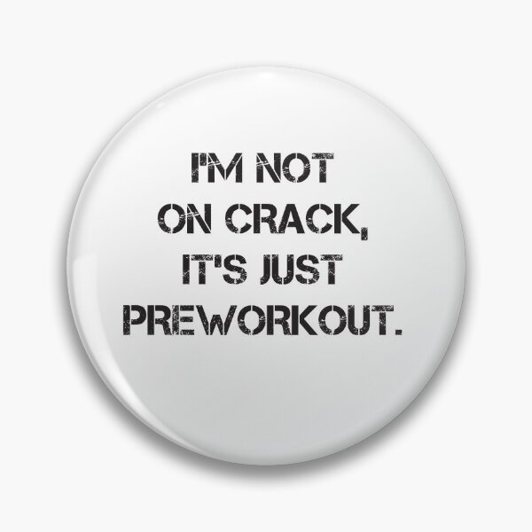 Item preview, I'm Not On Crack, It's Just Preworkout Funny Bodybuilding Design Zyzz Gym designed and sold by Princeps-.