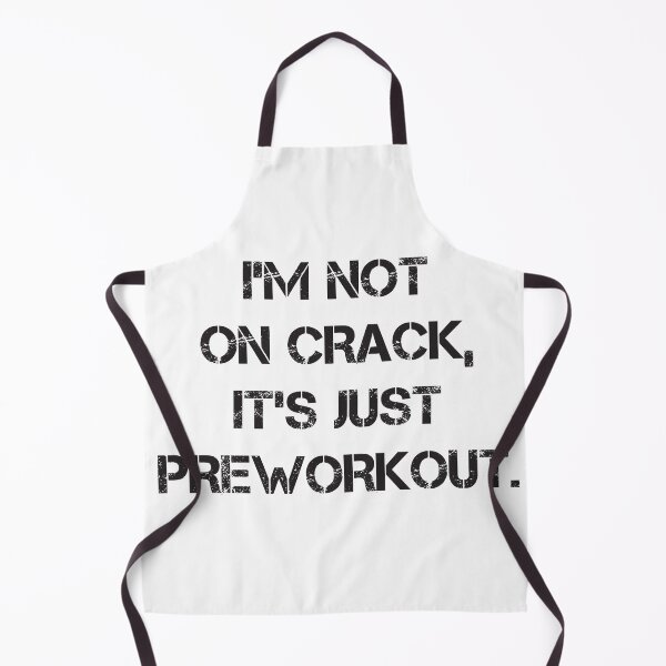 Item preview, I'm Not On Crack, It's Just Preworkout Funny Bodybuilding Design Zyzz Gym designed and sold by Princeps-.