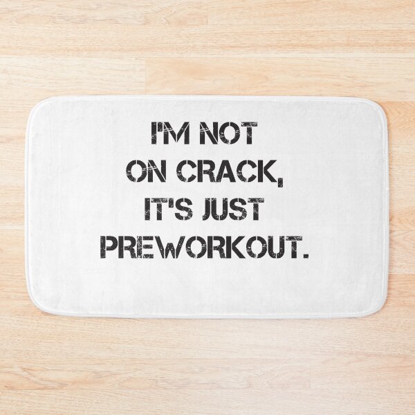 Item preview, I'm Not On Crack, It's Just Preworkout Funny Bodybuilding Design Zyzz Gym designed and sold by Princeps-.