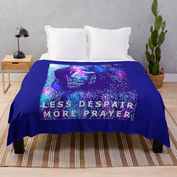 Aperçu de l'œuvre Despair and Hope (dark blue with light and text) créée et vendue par DMcK Designs.