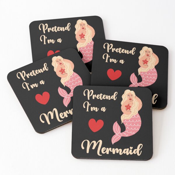 Item preview, Pretend I'm a Mermaid funny cute design designed and sold by absolutdesign.