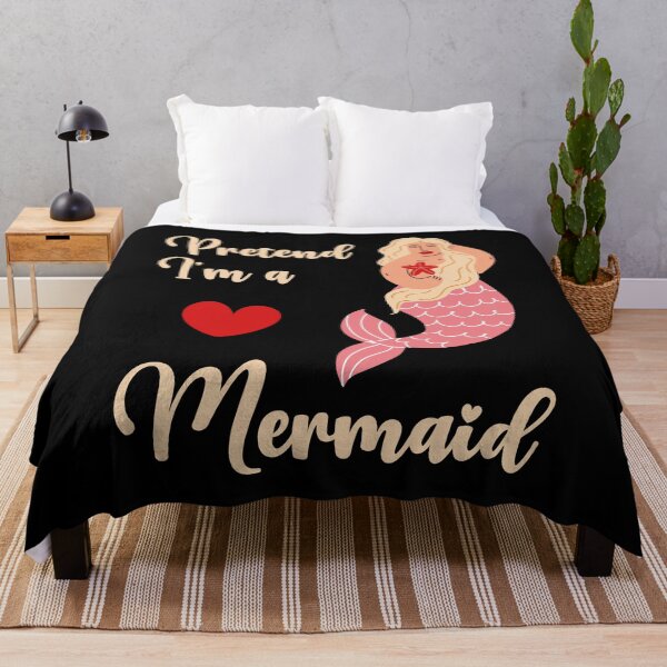 Item preview, Pretend I'm a Mermaid funny cute design designed and sold by absolutdesign.
