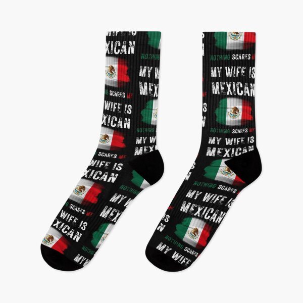 Item preview, My Wife Is Mexican Nothing Scares Me Mexico Flag Proud designed and sold by Anton Ashraf.