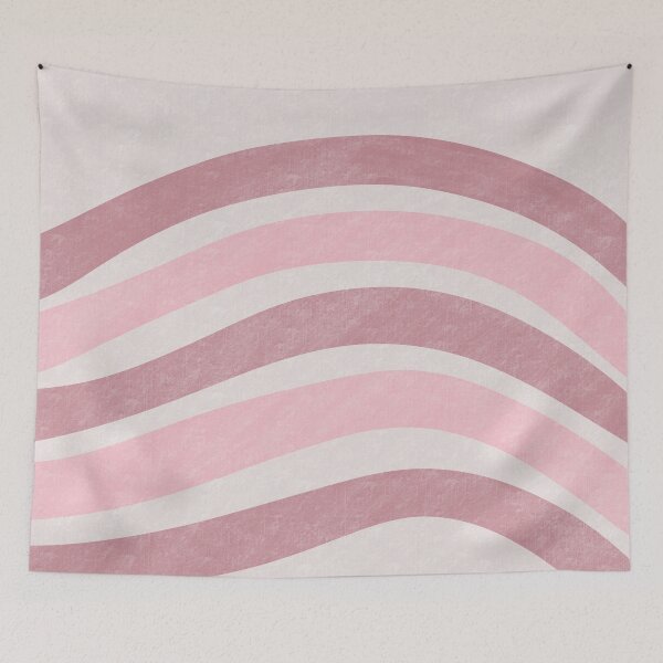 Item preview, Textured Wavy Lines Curvy Stripes Pattern Boho Style Cute Aesthetic Deep Pink designed and sold by scorpiolane.