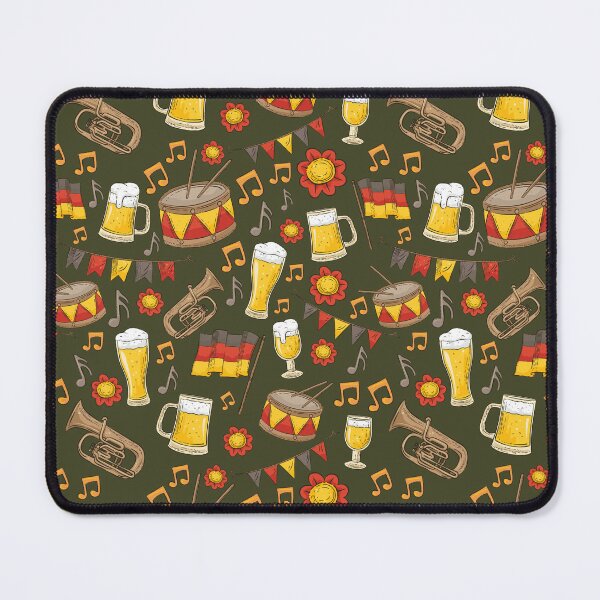 Item preview, Music and Beer Oktoberfest Pattern (Forest Green) designed and sold by Geo De la Cruz.