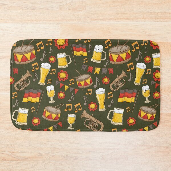 Item preview, Music and Beer Oktoberfest Pattern (Forest Green) designed and sold by Geo De la Cruz.