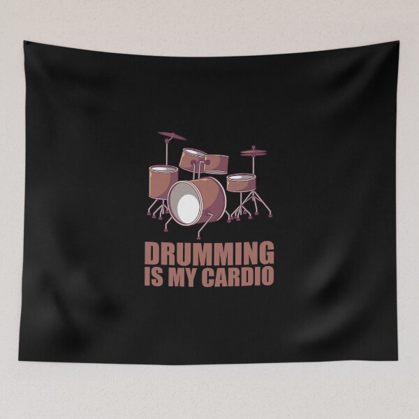 Item preview, Drumming Is My Cardio Funny Quote Pullover Sweatshirt designed and sold by sheilaroych.