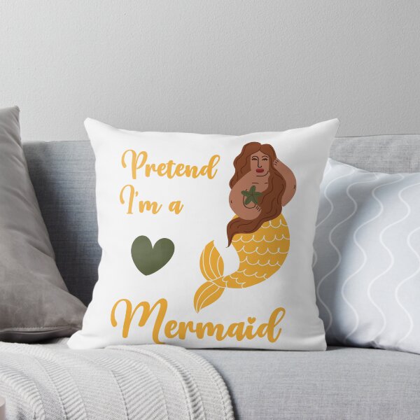 Item preview, Pretend I'm a Mermaid funny cute design designed and sold by absolutdesign.