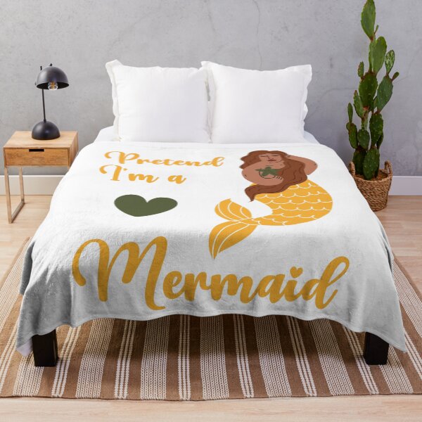Item preview, Pretend I'm a Mermaid funny cute design designed and sold by absolutdesign.