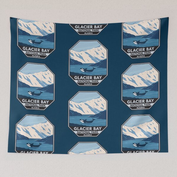 Item preview, Glacier Bay National Park Alaska Orca Emblem designed and sold by KrisSidDesigns.