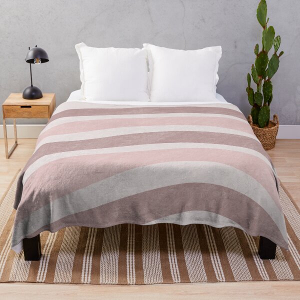 Item preview, Textured Wavy Lines Curvy Stripes Pattern Boho Style Cute Aesthetic Pale Pink designed and sold by scorpiolane.
