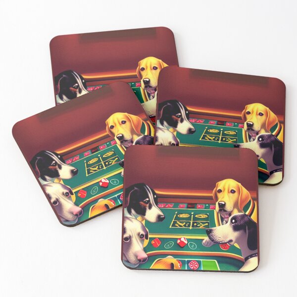 Item preview, Dogs gambling  designed and sold by Seanyah.