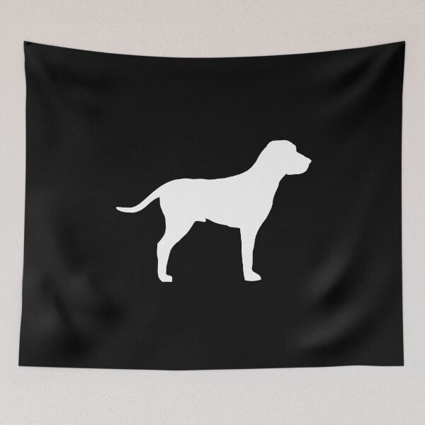 Item preview, Dog Silhouette Art Design Draw Street Art designed and sold by BK-Fishing.