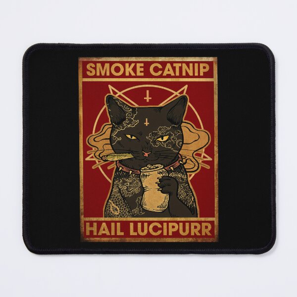 Item preview, Black Cat Smoke Catnip Hail Lucipurr. designed and sold by torenelandj.