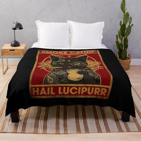 Item preview, Black Cat Smoke Catnip Hail Lucipurr. designed and sold by torenelandj.