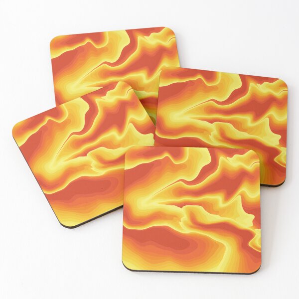 Item preview, Abstract Fiery, Modern Vibrant Minimalist Flames, Autumn Vibes, Fall Colors designed and sold by GikaDesigns.