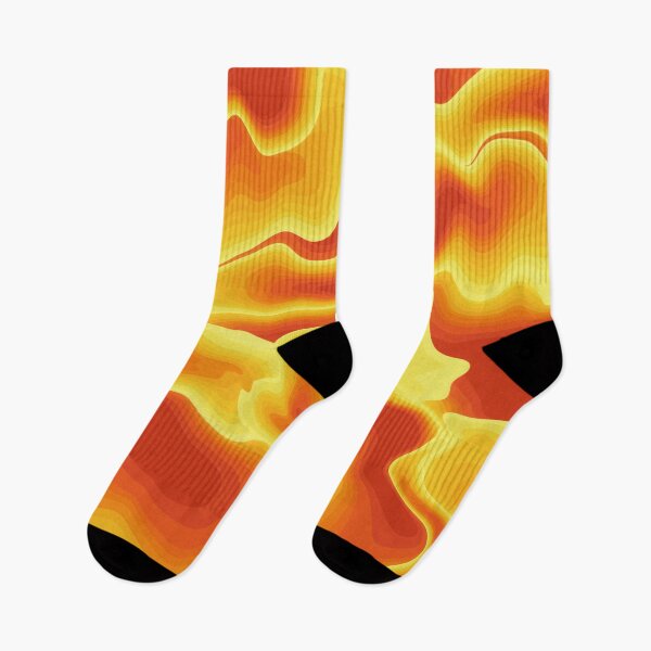 Item preview, Abstract Fiery, Modern Vibrant Minimalist Flames, Autumn Vibes, Fall Colors designed and sold by GikaDesigns.