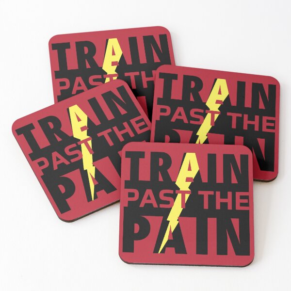 Item preview, Train Past The Pain Workout Gym Exercise Motivation designed and sold by ViewerEqualsPhoton.