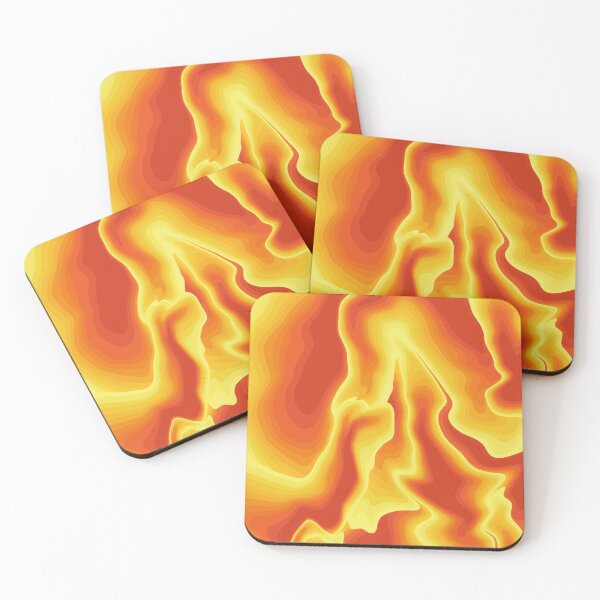Item preview, Abstract Fiery, Modern Vibrant Minimalist Flames, Autumn Vibes, Fall Colors designed and sold by GikaDesigns.