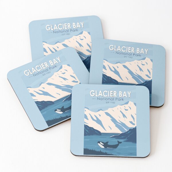 Item preview, Glacier Bay National Park Alaska Orca Art Vintage designed and sold by KrisSidDesigns.