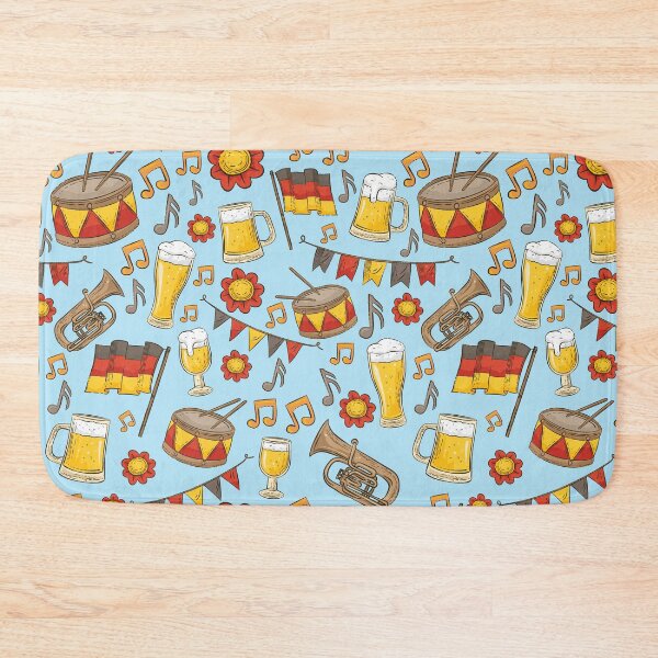 Item preview, Music and Beer Oktoberfest Pattern (Sky Blue) designed and sold by Geo De la Cruz.
