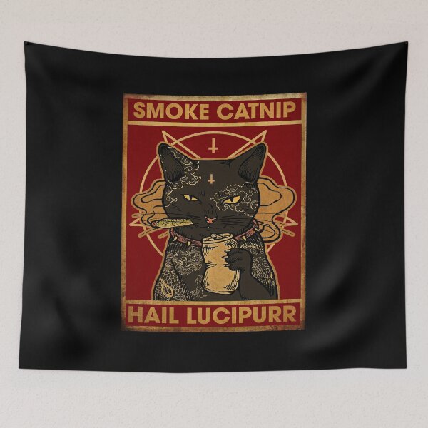 Aperçu de l'œuvre Black Cat Smoke Catnip Hail Lucipurr créée et vendue par torenelandj.