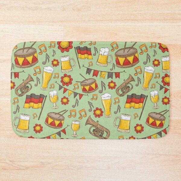 Item preview, Music and Beer Oktoberfest Pattern (Key Lime) designed and sold by Geo De la Cruz.