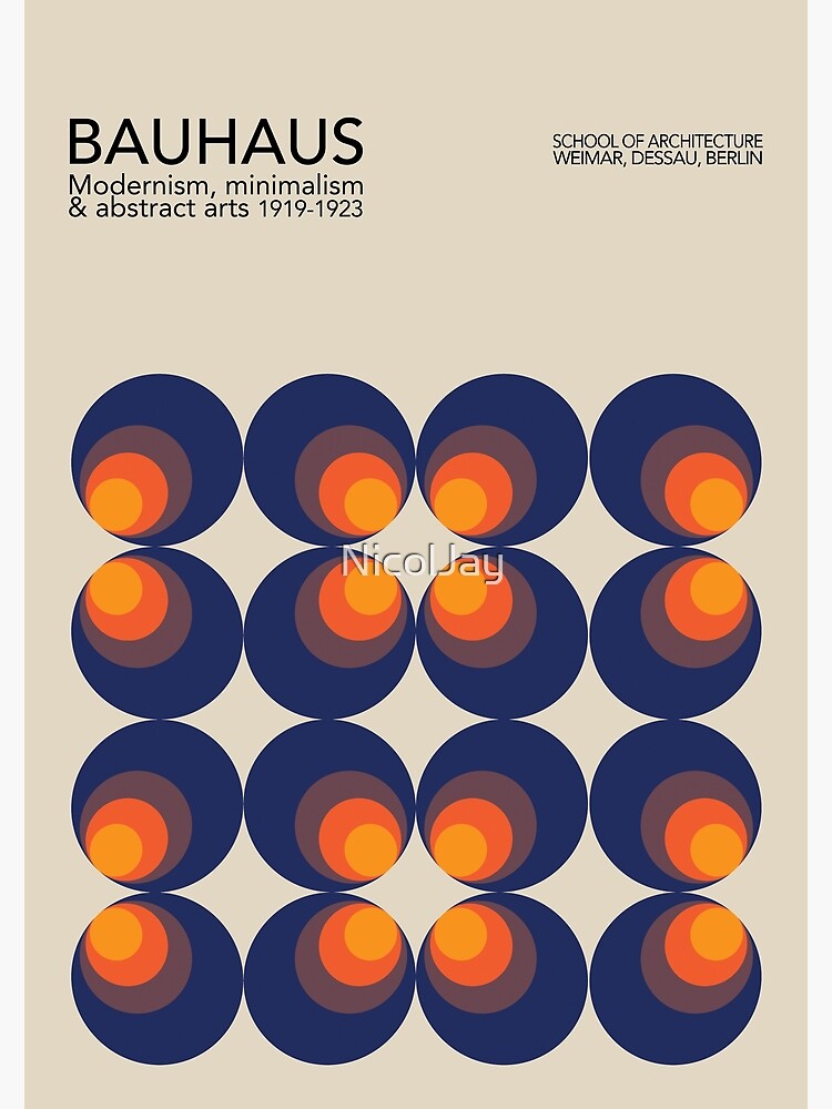 Colourful Geometric Bauhaus  Poster for Sale by NicolJay