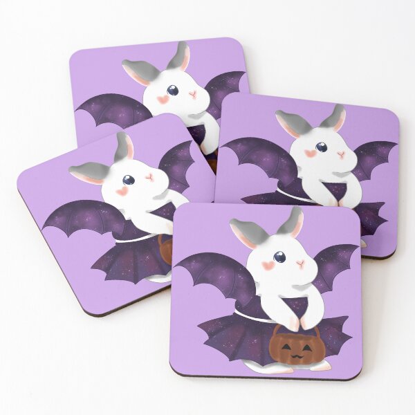 Item preview, Bat Rabbit Galaxy Girl Left _ Bunniesmee Halloween Edition  designed and sold by bunniesmee.