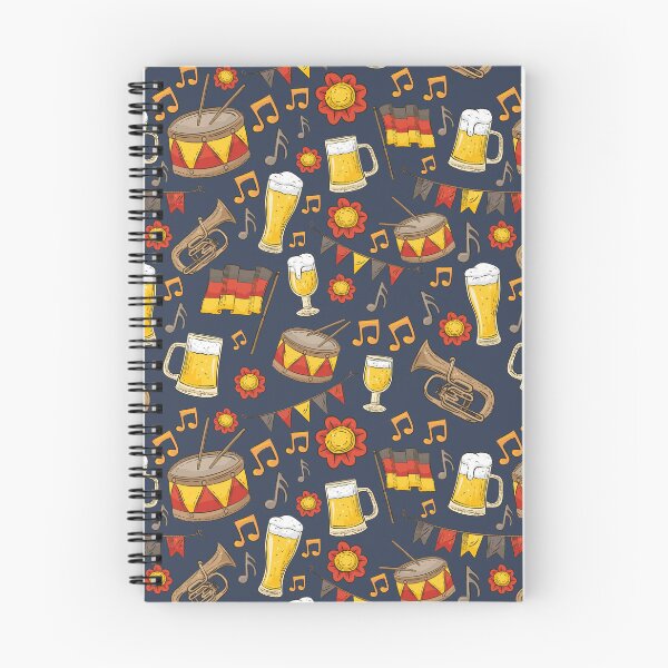 Item preview, Music and Beer Oktoberfest Pattern (Navy) designed and sold by Geo De la Cruz.